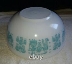 Pyrex Amish Butterprint Turquoise Nesting Mixing Bowl Set 401 402 403 404