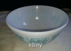 Pyrex Amish Butterprint Turquoise Nesting Mixing Bowl Set 401 402 403 404