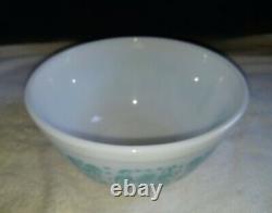 Pyrex Amish Butterprint Turquoise Nesting Mixing Bowl Set 401 402 403 404