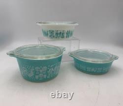Pyrex Amish Butterprint mixing bowl set