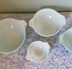 Pyrex Amish Turquoise Teal Butterprint Cinderella Nesting Mixing Bowls Set of 4