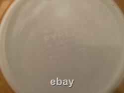 Pyrex Butterfly Gold White Nesting Mixing Bowls 401 402 403 404 Round withBonus