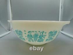 Pyrex Butterprint 2.5 Quart Cinderella Bowl(s) White/Turquoise