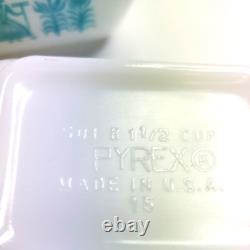 Pyrex Butterprint Amish Refrigerator Set 501, 502, 503 Milk glass with t