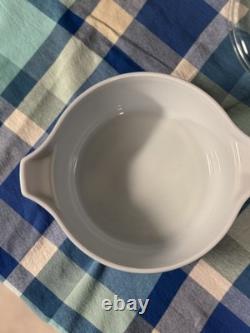 Pyrex Colonial Mist Casserole Set 473, 474, & 475 with Lids. 6pc