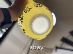 Pyrex Complete Gooseberry Yellow & White Cinderella Nesting Bowl Set 441-444
