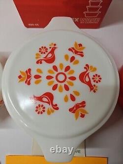 Pyrex Friendship 480-45 3 Casserole Set 473 474 475 NEW WITH BOX