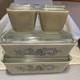 Pyrex Homestead Refrigerator Dish Complete Set Of 4 With Lids