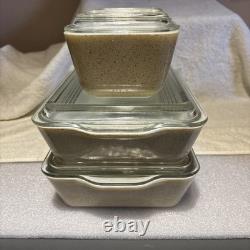 Pyrex Homestead Refrigerator Dish Complete set of 4 with Lids