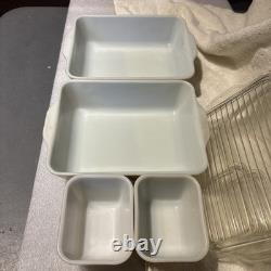 Pyrex Homestead Refrigerator Dish Complete set of 4 with Lids