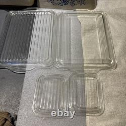 Pyrex Homestead Refrigerator Dish Complete set of 4 with Lids
