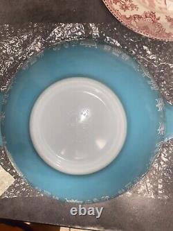 Pyrex Nesting Mixing Bowls Amish Butterprint Cinderella Set Blue