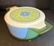 Pyrex Ocean Filigree Espanola 475-b 2.5 Qt Casserole W Lid + Cradle 1973 Promo