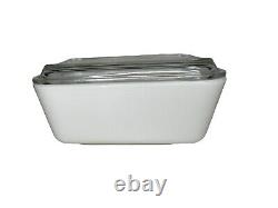 Pyrex Pink Gooseberry Refrigerator Dish 1 1/2Qt Casserole 0503 And 0502 With Lids