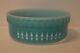 Pyrex Rare Crown Agee Turquoise Picket Fence White Spears Soufflé Htf Vintage