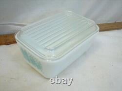 Pyrex Refrigerator Freezer Fridge Set Cinderella Casserole Amish Butterprint Lid