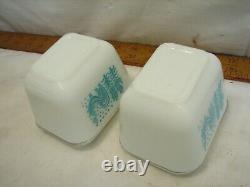 Pyrex Refrigerator Freezer Fridge Set Cinderella Casserole Amish Butterprint Lid