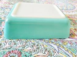 Pyrex Robins Egg Blue Turquoise Refrigerator Dish Set Fridgie Of 4 With Lids READ