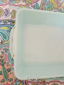 Pyrex Robins Egg Blue Turquoise Refrigerator Dish Set Fridgie Of 4 With Lids READ