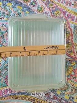 Pyrex Robins Egg Blue Turquoise Refrigerator Dish Set Fridgie Of 4 With Lids READ