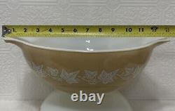 Pyrex Sandalwood Cinderella Mixing Bowls 444 and 443 Nesting Bowls Vintage