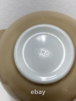 Pyrex Sandalwood Cinderella Mixing Bowls 444 and 443 Nesting Bowls Vintage