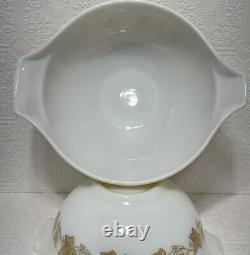 Pyrex Sandalwood Cinderella Mixing Bowls 444 and 443 Nesting Bowls Vintage