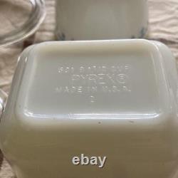 Pyrex Snowflake Riff S Sugar & Milk Pitcher Set White From Japan