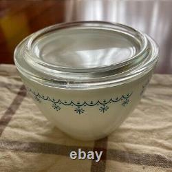 Pyrex Snowflake Riff S Sugar & Milk Pitcher Set White From Japan Used