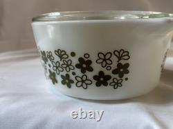 Pyrex Spring Blossom Round Casserole Set With Lids 471-475 10 pieces
