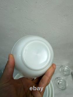 Pyrex True Opal White Nesting Mixing Bowl Unmarked Milk Glass No Pattern READ