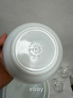 Pyrex True Opal White Nesting Mixing Bowl Unmarked Milk Glass No Pattern READ
