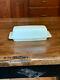Pyrex Very Rare Htf 1980 Winter Frost White Opal Covered Butter Dish Mint