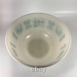 Pyrex White On Turquoise Amish Butterprint Mixing Bowl VTG 403 2 1/2 QT