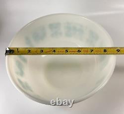 Pyrex White On Turquoise Amish Butterprint Mixing Bowl VTG 403 2 1/2 QT