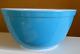 Rare 1969 Pyrex #402 1.5 Quart Solid Blue Horizon Cinderella Nesting Mix Bowl