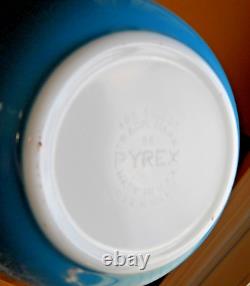 RARE 1969 Pyrex #402 1.5 QUART SOLID Blue Horizon Cinderella Nesting Mix Bowl