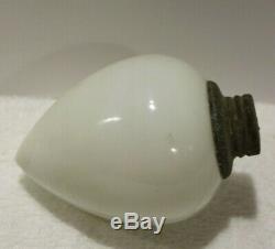 RARE Antique Milk Glass Teardrop Pendant Weathervane Or Lightning Rod Ball