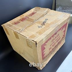 RARE Fenton Hobnail Milk Glass Pedestal Punch Bowl with12 Cups #3722 Very Big