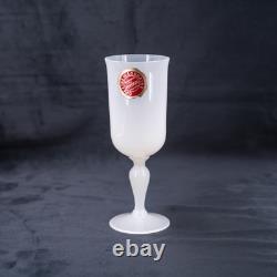 RARE French opaline glass white PORTIEUX VALLERYSTHAL goblet milk glass
