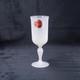 Rare French Opaline Glass White Portieux Vallerysthal Goblet Milk Glass