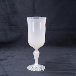 RARE French opaline glass white PORTIEUX VALLERYSTHAL goblet milk glass