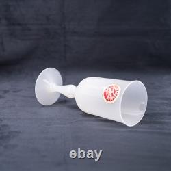 RARE French opaline glass white PORTIEUX VALLERYSTHAL goblet milk glass