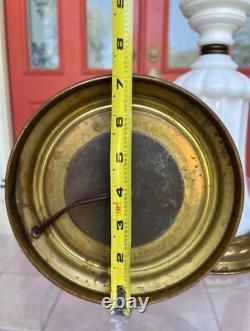 RARE Mid Century Modern Milk Glass White Tall Lamps