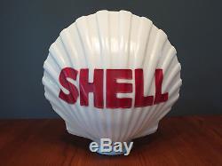 RARE Original Shell Gasoline Milk Glass Gas Pump Globe