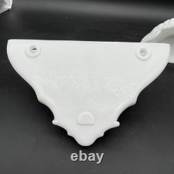 RARE Set Of 2 Westmoreland Milk Glass Wall Pockets 8 x 5