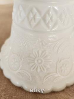 RARE Vintage Duncan and Miller Milk Glass Cake Stand Sandwich Design