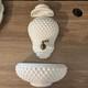 Rare! Vintage Fenton Lavabo White Milk Glass Hobnail Water Fountain Wall Planter