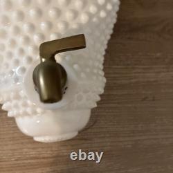 RARE! Vintage Fenton Lavabo White Milk Glass Hobnail Water Fountain Wall Planter
