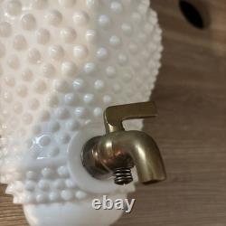 RARE! Vintage Fenton Lavabo White Milk Glass Hobnail Water Fountain Wall Planter